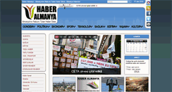 Desktop Screenshot of haberalmanya.com