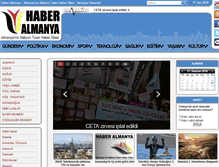 Tablet Screenshot of haberalmanya.com